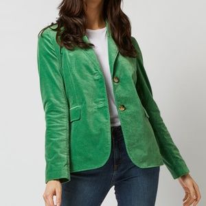 Ann Mashburn Sara Jacket Apple Stretch Velveteen Medium NWOT